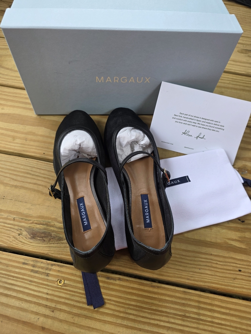MARGAUX Demi Jane Mesh Flats - Size 39.5W - Picture 6 of 6